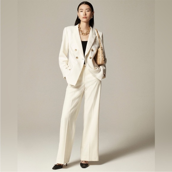 J. Crew Double Breasted Blazer in Italian Stretch Merino Wool Blend - Picture 2 of 13